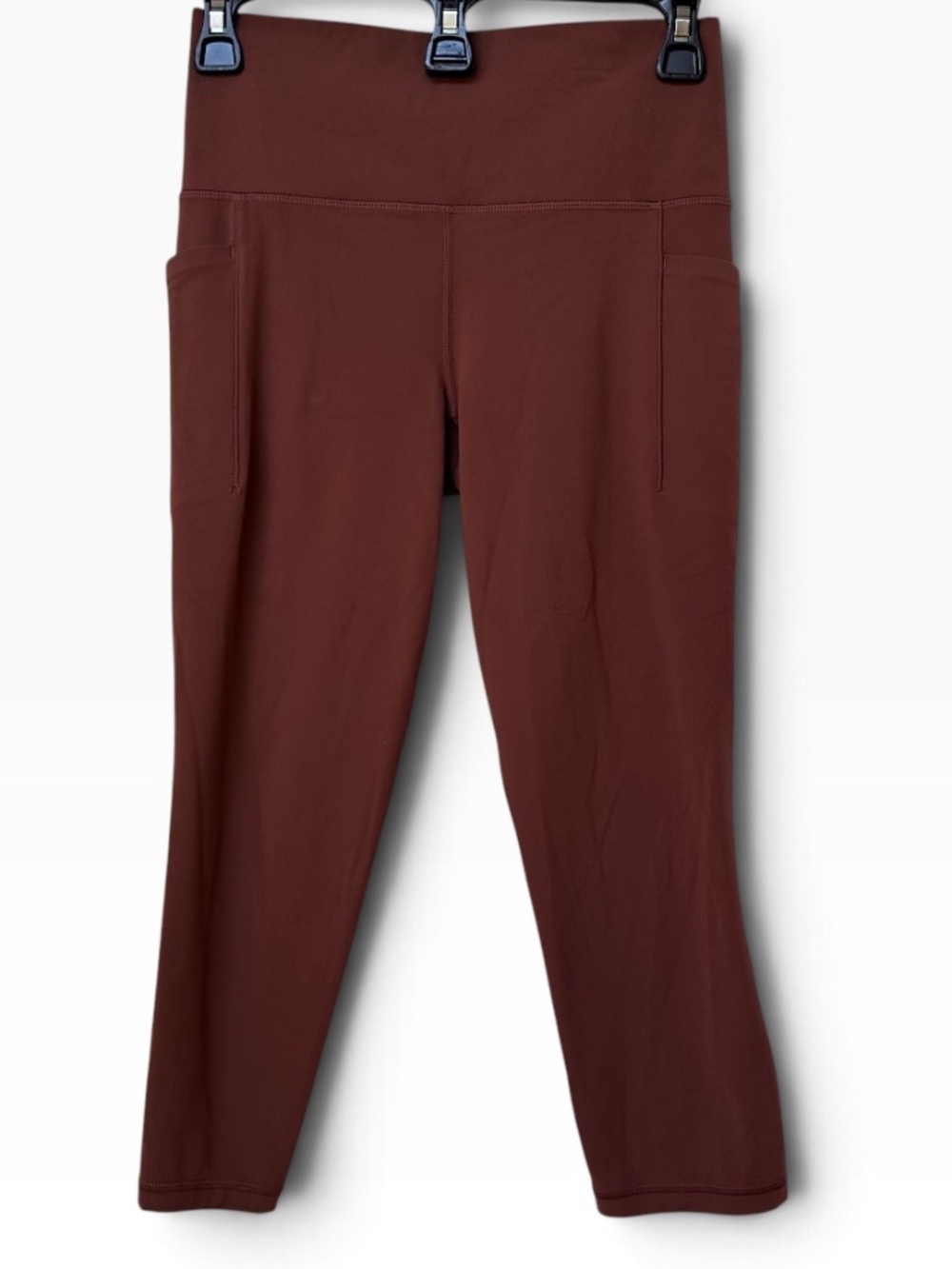Athleta Salutation Stash Pocket High Rise Crop Leggings Size S Mauve 🧘‍♀️